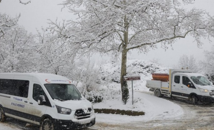 Bursa'dan karla Yıldırım mücadele