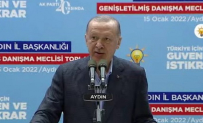 Cumhurbaşkanı Erdoğan Aydın'da partililere sesleniyor