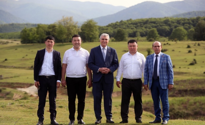 Kırgızistanlı yatırımcılar Sakarya'daki tarım ve turizm projelerini inceledi