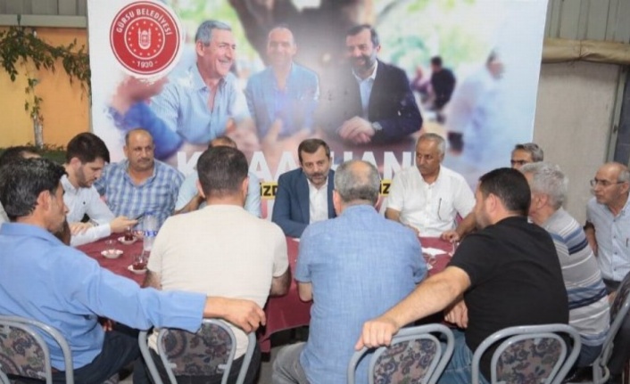 Bursa Gürsu'da Başkan Işık vatandaşları kıraathanelerde dinliyor