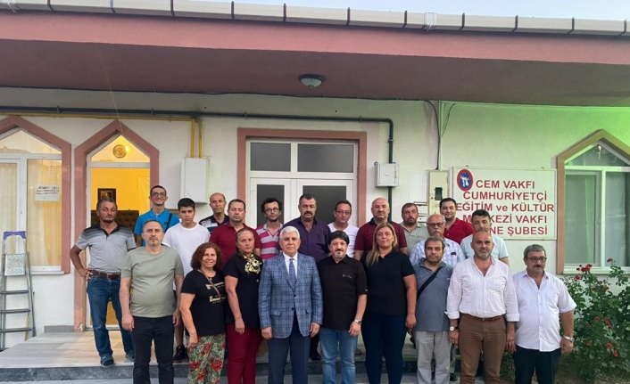 MHP heyeti, Cem Vakfı Eğitim ve Kültür Merkezi Vakfı Edirne Şubesi'ni ziyaret etti