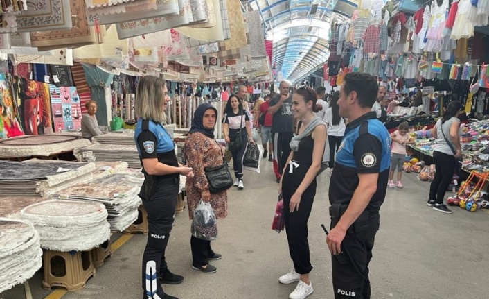 Edirne'de polis, yankesicilik ve dolandırıcılığa karşı farkındalık çalışması yaptı