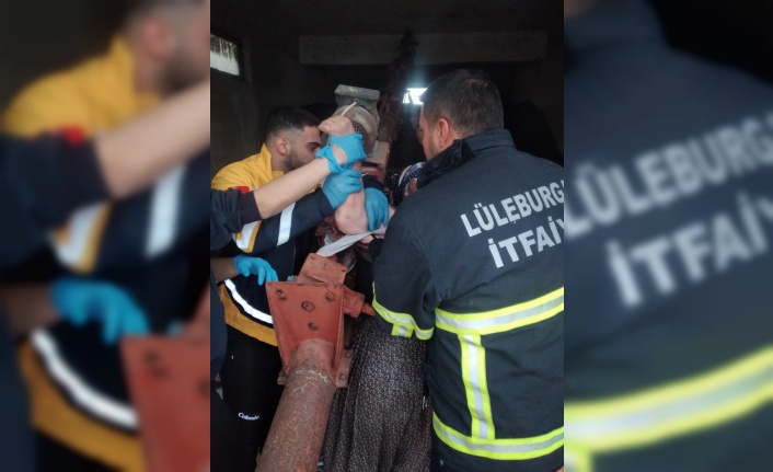 Kırklareli'nde kolu helezon makinesine sıkışan kadın yaralandı