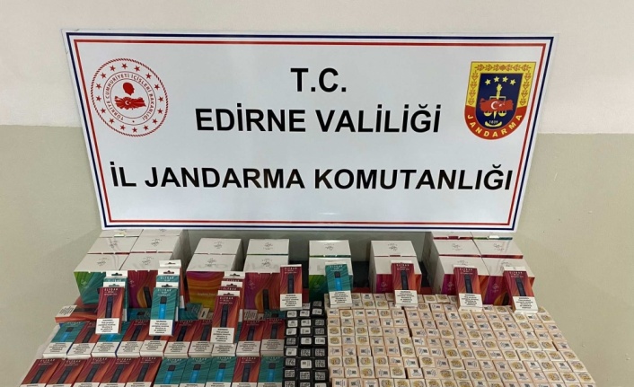 Edirne'de 200 elektronik sigara ve 230 elektronik sigara likidi ele geçirildi