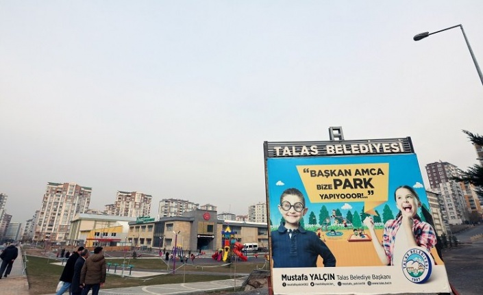 Kayseri Talas'ta Mevlana'ya yeni park